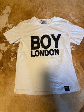 BOY London Men's White Logo Short Sleeve Tee